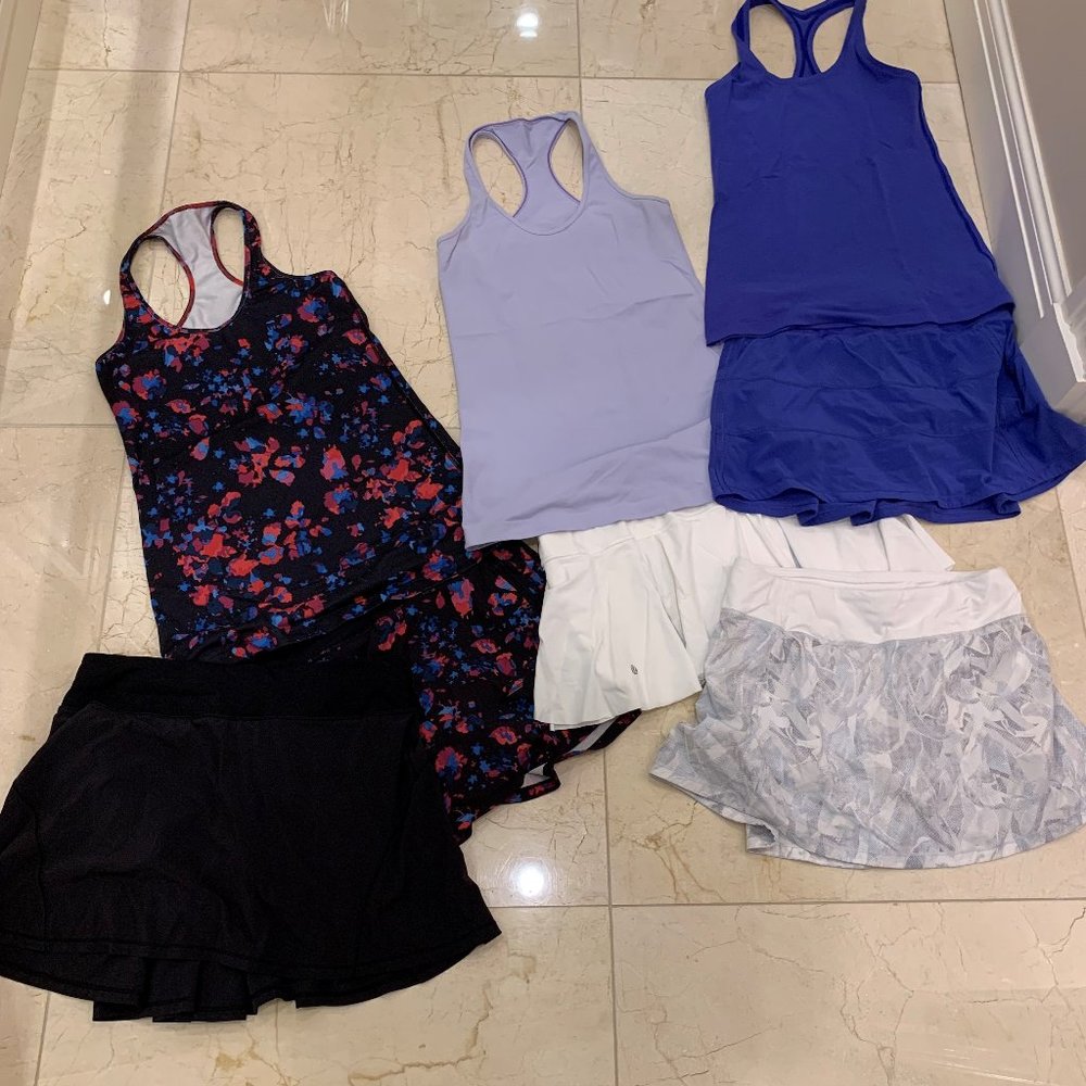 Lululemon Tennis Yoga outfit lot